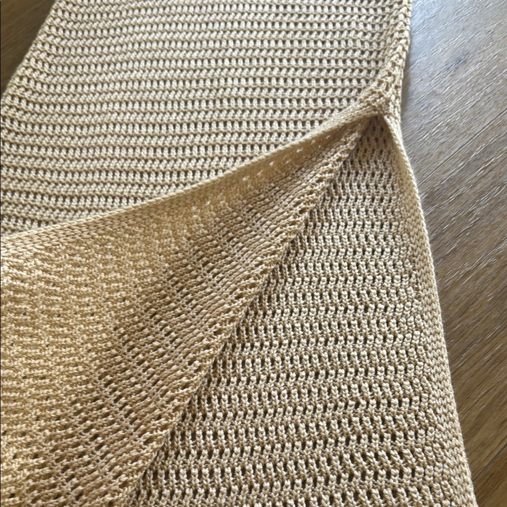 Elan Beige Crochet Swim Coverup - Picture 7 of 7